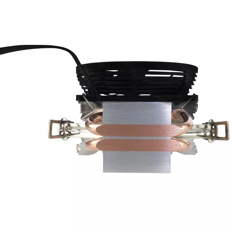Disipador CPU AEROCOOL VERKHO2 con ventilador de 90 mm, rodamiento hidráulico, 800–2000 RPM, 110 W TDP, compatibilidad multisocket