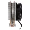 Disipador CPU AEROCOOL VERKHO2 con ventilador de 90 mm, rodamiento hidráulico, 800–2000 RPM, 110 W TDP, compatibilidad multisocket