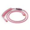 Cable espiral USB GLORIOUS GMMK Pixel Pink 1,5 m – cable espiral desmontable para teclados