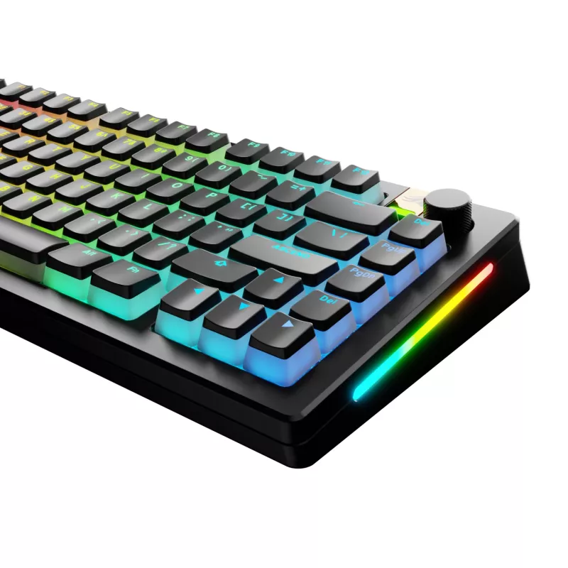 Glorious GPBT Aura V3 juego de keycaps, disposición ANSI (US), PBT, Doubleshot, negro