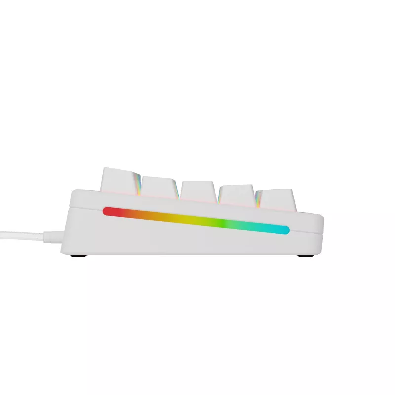 Teclado mecánico gaming GLORIOUS GMMK 3 65% Blanco — con cable USB, RGB, QWERTY (US)