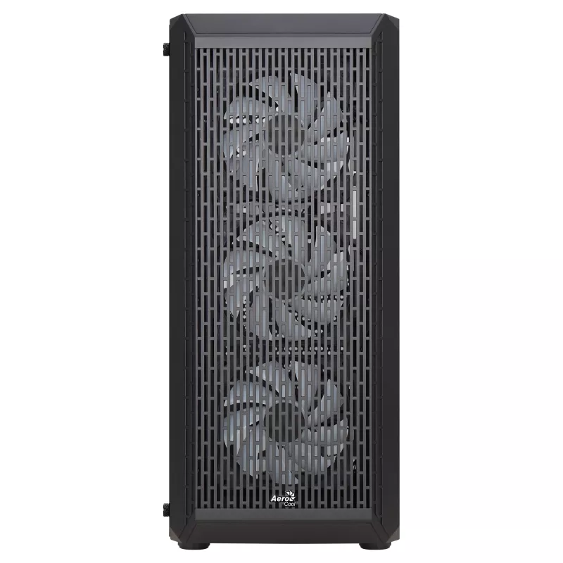Caja gaming ATX Aerocool BEAMBKV2 4 ventiladores 12cm FRGB Negra