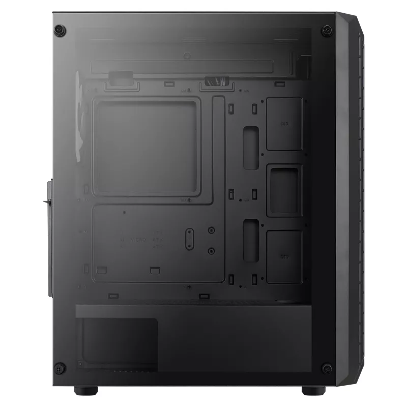 Caja gaming ATX Aerocool BEAMBKV2 4 ventiladores 12cm FRGB Negra