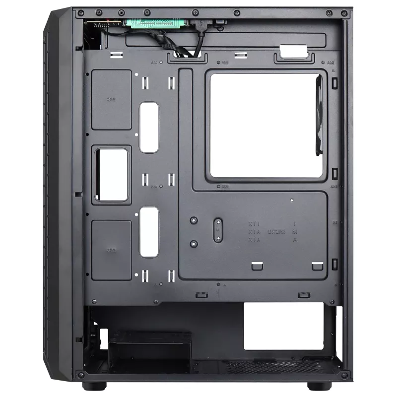 Caja gaming ATX Aerocool BEAMBKV2 4 ventiladores 12cm FRGB Negra