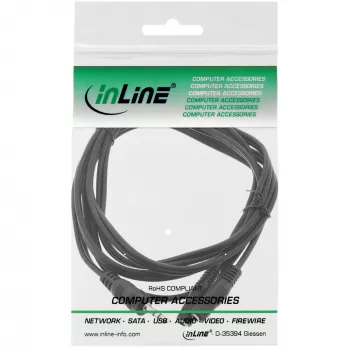 Cable en Y InLine 3,5 mm jack macho a 2x 3,5 mm jack hembra Estéreo 2 m