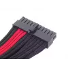 SilverStone SST-PP07-MBBR cable alargador ATX de 24 pines, 0,3 m, negro/rojo