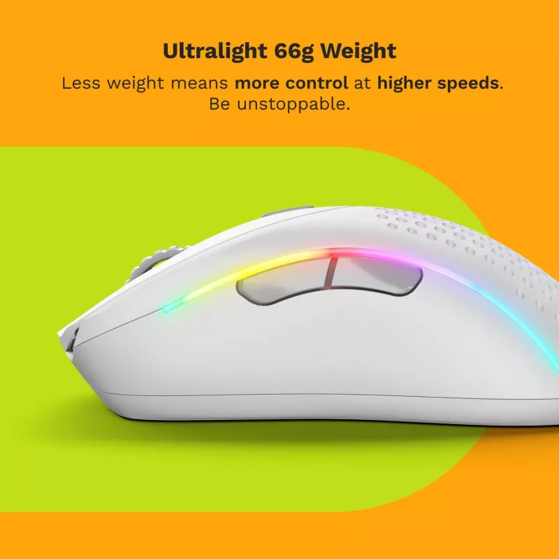 Ratón Glorious Gaming Glorious Model D 2 Wireless - blanco mate, diestro, RF Wireless, 19000 DPI, blanco