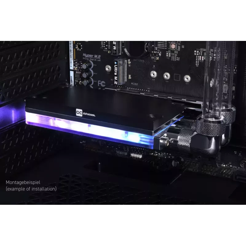 Refrigeración líquida Alphacool Core M.2 NVMe PCIe 5.0 con backplate