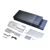 Bloque de agua + backplate Phanteks Glacier G40 acrílico cobre gris transparente