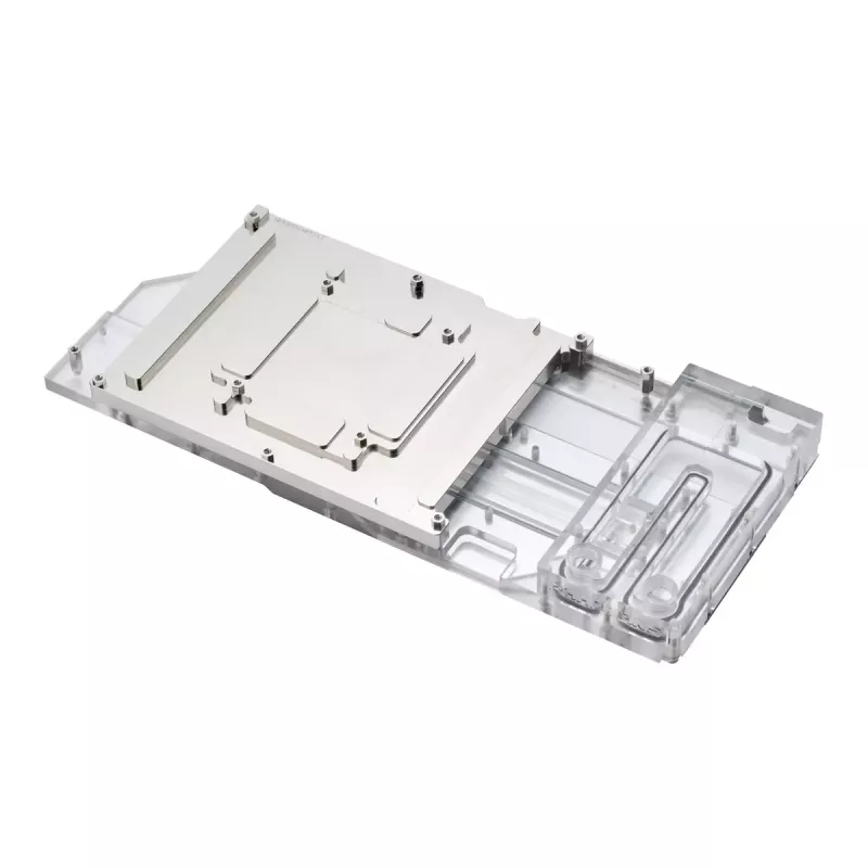 Bloque de agua + backplate Phanteks Glacier G40 acrílico cobre gris transparente