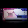 Bloque de agua + backplate Phanteks Glacier G40 acrílico cobre gris transparente