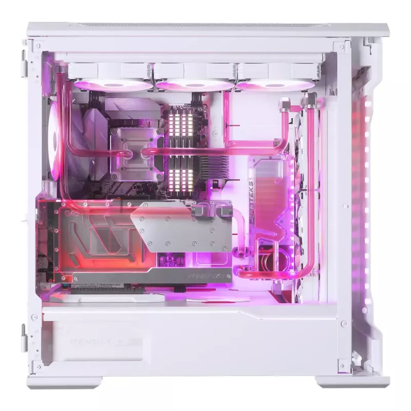 Bloque de agua + backplate Phanteks Glacier G40 acrílico cobre gris transparente