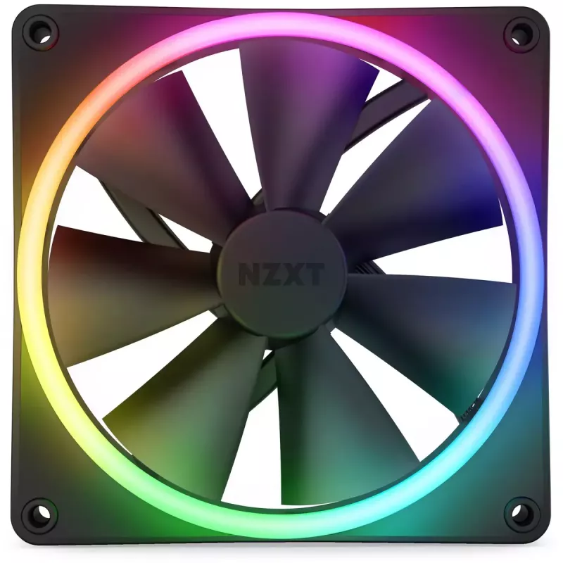 Ventilador NZXT F120 RGB DUO 12 cm Negro 500–1800 RPM 2.42 mmH2O