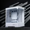 Caja de ordenador Jonsbo D400 Torre Midi ATX Cristal Templado – Blanco