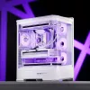 Caja de ordenador Jonsbo D400 Torre Midi ATX Cristal Templado – Blanco