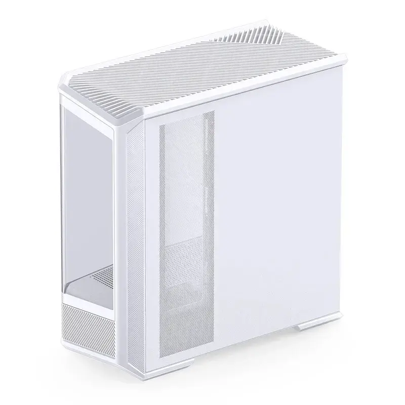 Caja de ordenador Jonsbo D400 Torre Midi ATX Cristal Templado – Blanco