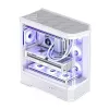Caja de ordenador Jonsbo D400 Torre Midi ATX Cristal Templado – Blanco