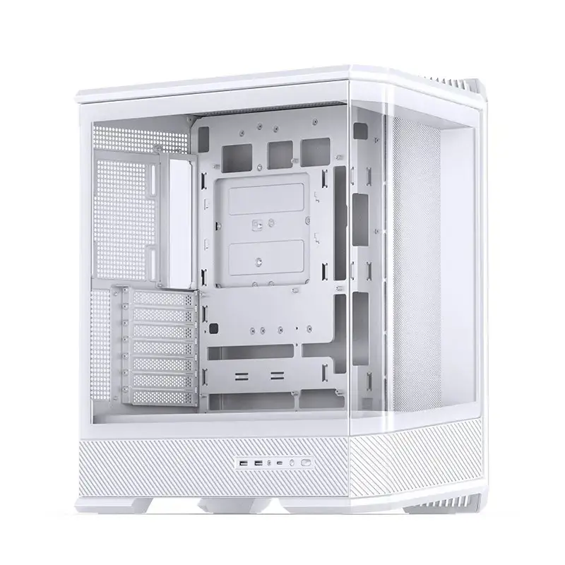 Caja de ordenador Jonsbo D400 Torre Midi ATX Cristal Templado – Blanco