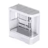 Caja de ordenador Jonsbo D400 Torre Midi ATX Cristal Templado – Blanco