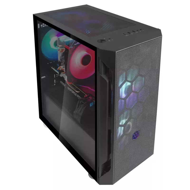 Caja de PC Silverstone FARA H1M PRO Torre Micro Negro
