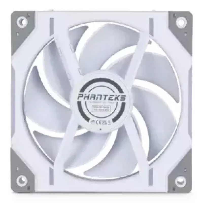 Ventilador Phanteks D30-120 12 cm Blanco 250-2000 RPM Rodamiento dinámico fluido