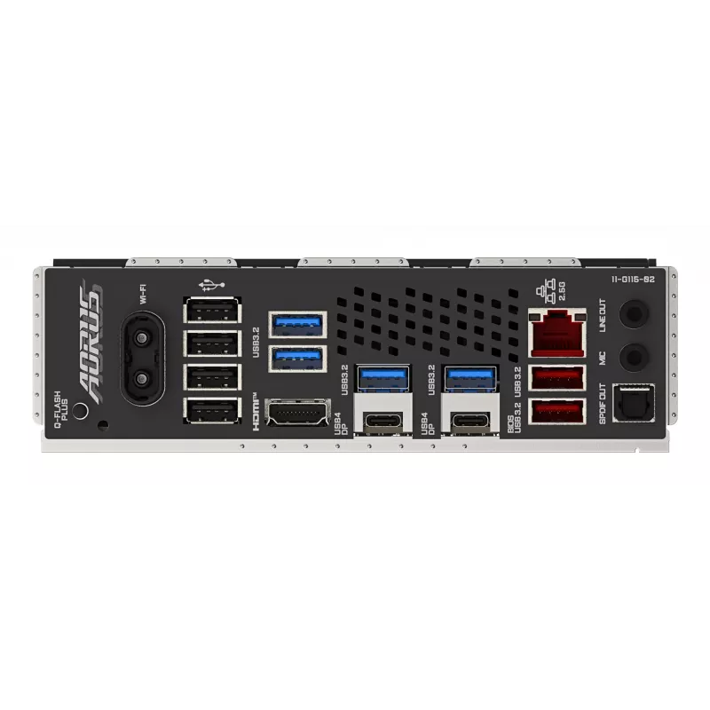 Placa base GIGABYTE X870 AORUS ELITE WIFI7 - Compatible con CPUs AMD Ryzen 9000, VRM 16+2+2 fases, hasta 8000MHz DDR5 (OC), 3xPCIe 5.0 + 1xPCIe 4.0, Wi-Fi 7, 2.5GbE LAN, USB 4