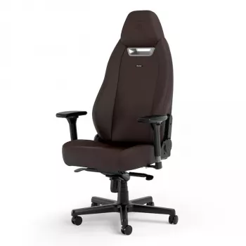 Silla gaming noblechairs LEGEND — asiento acolchado, marrón, 520 mm de ancho, 132–142 cm de alto, 150 kg máx