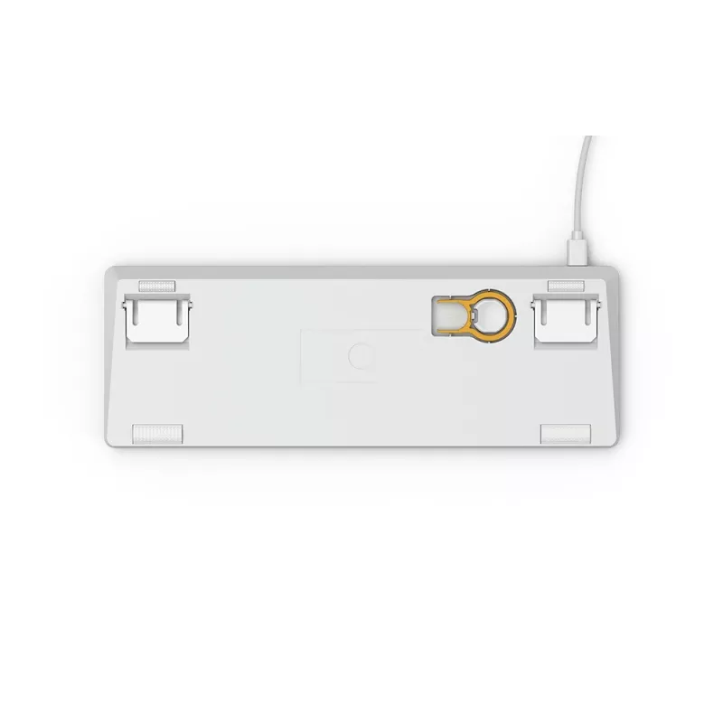 Glorious Gaming GMMK Teclado USB QWERTY US International Plata, Blanco