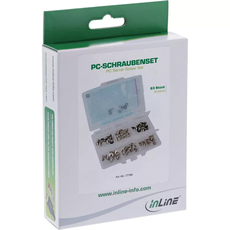InLine Set de tornillos para servidor PC 83 uds.