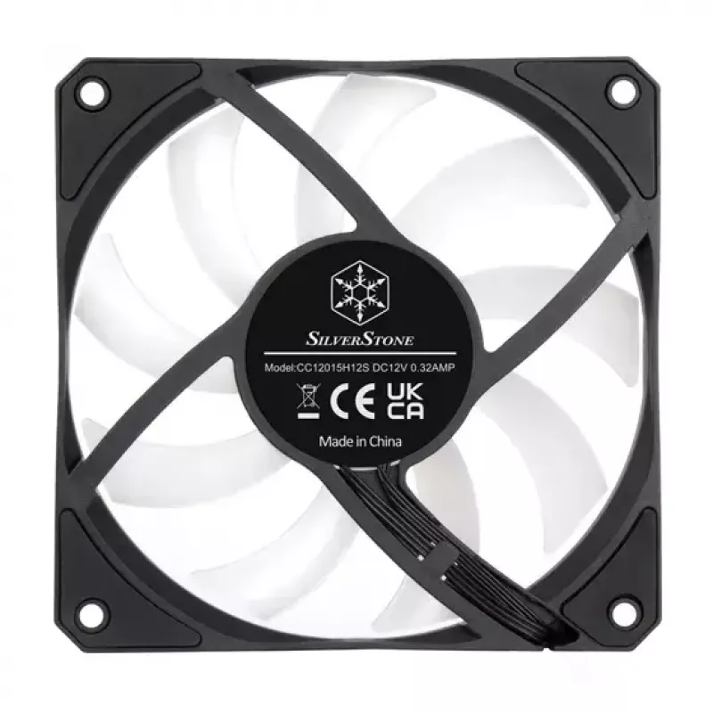 Disipador de aire Silverstone Air Slimmer 120 12 cm Negro Transparente