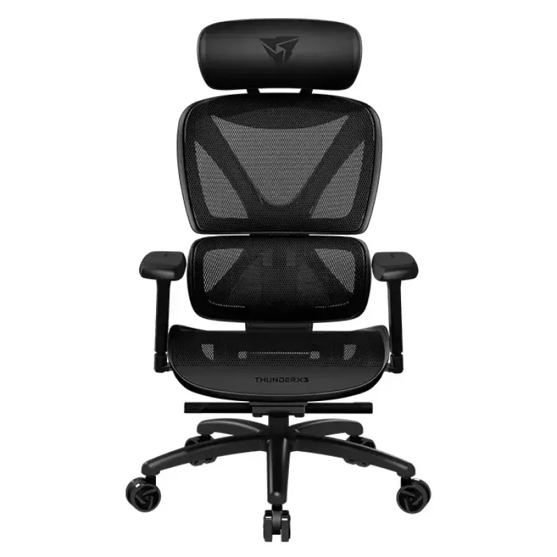 Silla de malla ThunderX3 XTC Respaldo de malla Negro Altura 118-126 cm