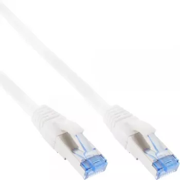 Cable de conexión InLine S/FTP PiMF Cat.6A libre de halógenos 500MHz blanco 5m