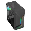 Caja gaming ATX Aerocool SCAPEBKV3 frontal RGB LED cristal templado 3x ventiladores ARGB negro