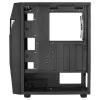 Caja gaming ATX Aerocool SCAPEBKV3 frontal RGB LED cristal templado 3x ventiladores ARGB negro
