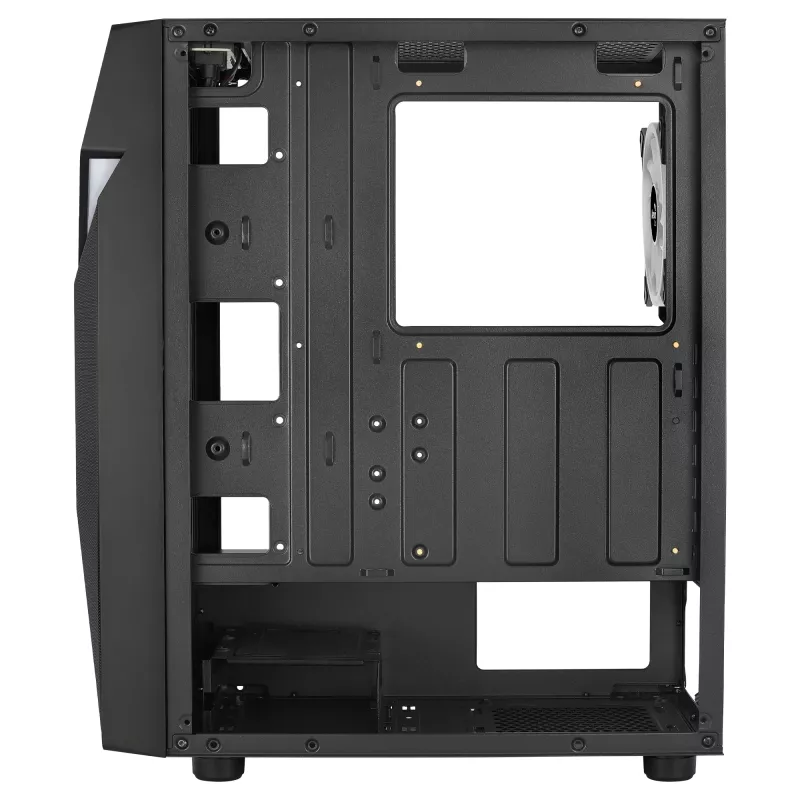 Caja gaming ATX Aerocool SCAPEBKV3 frontal RGB LED cristal templado 3x ventiladores ARGB negro