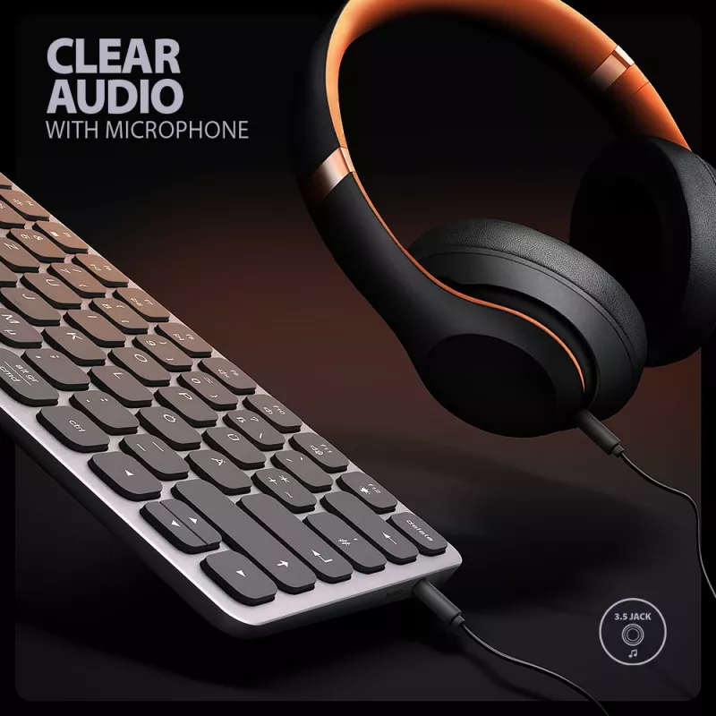 Axagon HMC-KB-GE, hub USB 5Gbps con teclado, HDMI 4K/60Hz, 3x USB-A, SD/mSD, audio, PD 100, distribución alemana