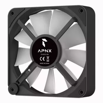 Ventilador APNX FP2-120 PWM ARGB flujo de aire máximo 83,87 cfm negro