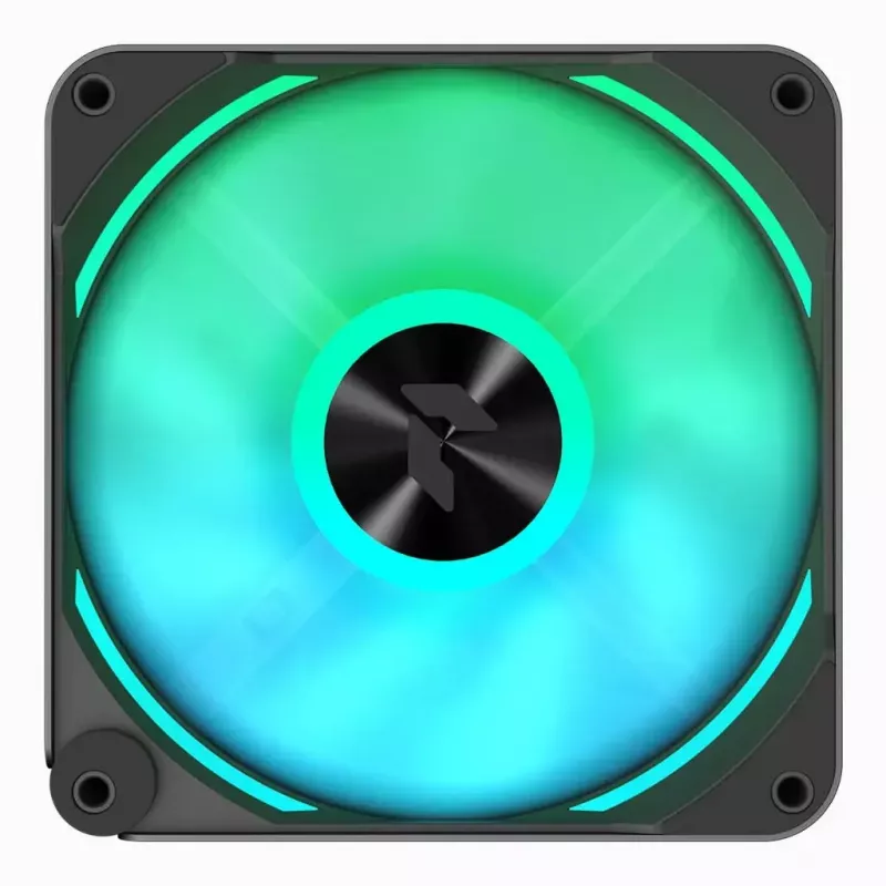 APNX FP2-120 PWM ARGB ventilador de caja, 120 mm, 500–1800 rpm, 83,85 CFM, 34,8 dB, negro