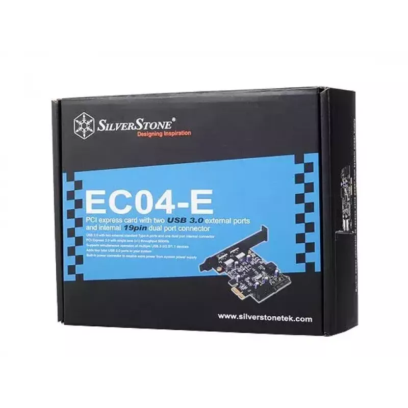 Tarjeta de interfaz Silverstone EC04-E interna USB 3.2 Gen 1