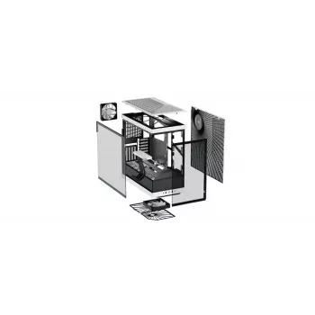 Caja de PC HYTE Y40 Midi Tower negro, blanco