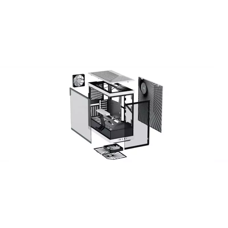 Caja de PC HYTE Y40 Midi Tower negro, blanco
