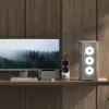 Aerocool D501A Midi Tower negro, madera