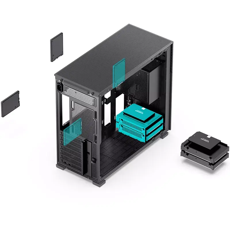 Caja PC Jonsbo D41 STD Midi Tower negro