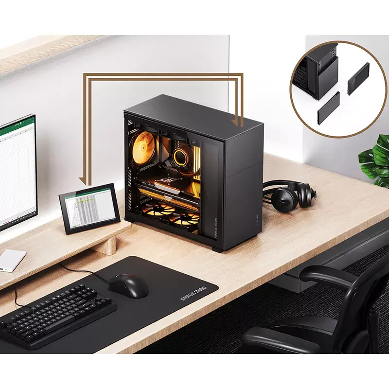 Caja PC Jonsbo D41 STD Midi Tower negro