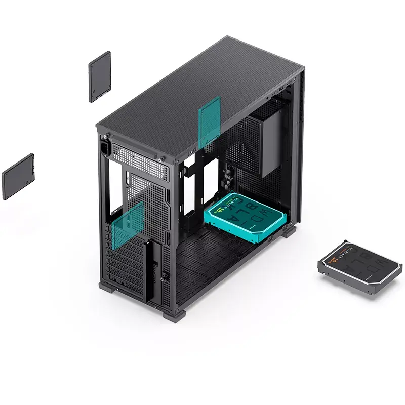 Caja PC Jonsbo D41 STD Midi Tower negro