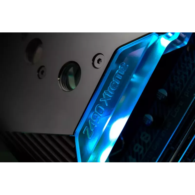 Bloque de agua EK Water Blocks acrílico aluminio latón cobre plateado transparente