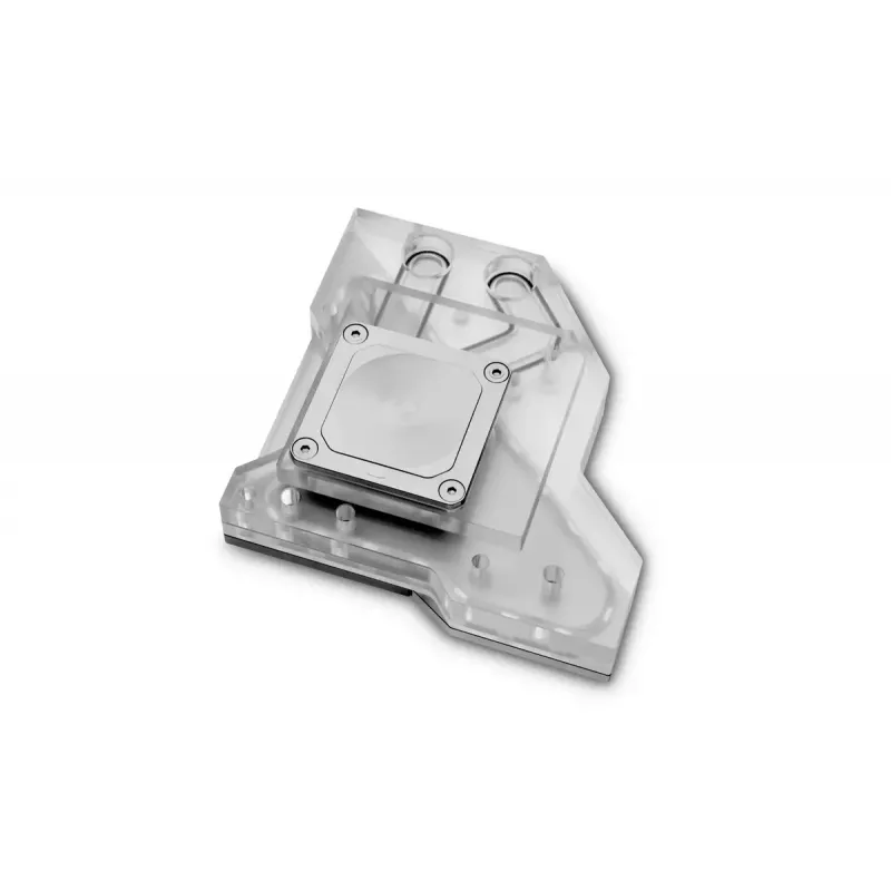 Bloque de agua EK Water Blocks acrílico aluminio latón cobre plateado transparente