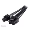 Cable adaptador Akasa AK-CBPW22-15 de EPS de 8 pines a EPS de 8 pines + ATX de 4 pines, 15 cm