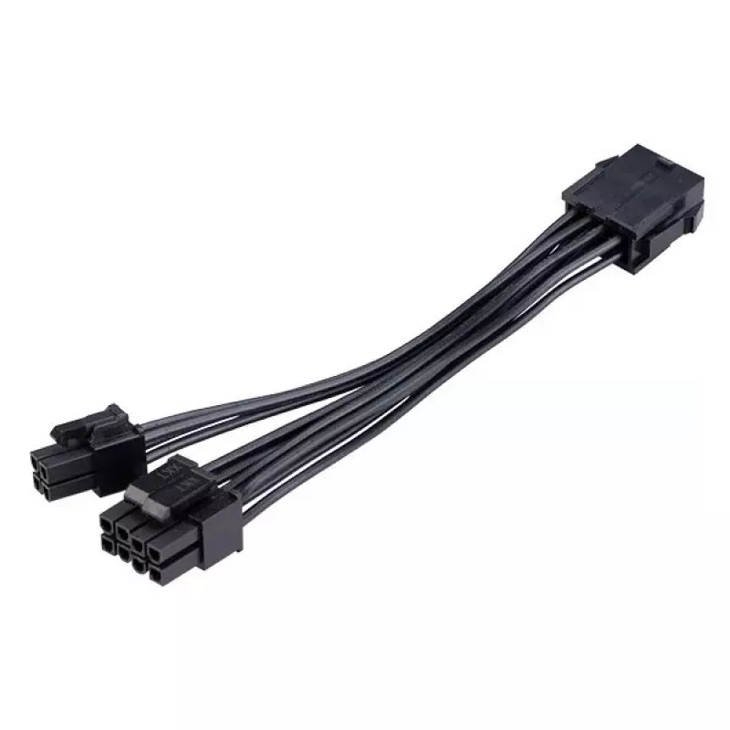 Cable adaptador Akasa AK-CBPW22-15 de EPS de 8 pines a EPS de 8 pines + ATX de 4 pines, 15 cm