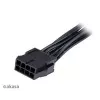 Cable adaptador Akasa AK-CBPW22-15 de EPS de 8 pines a EPS de 8 pines + ATX de 4 pines, 15 cm